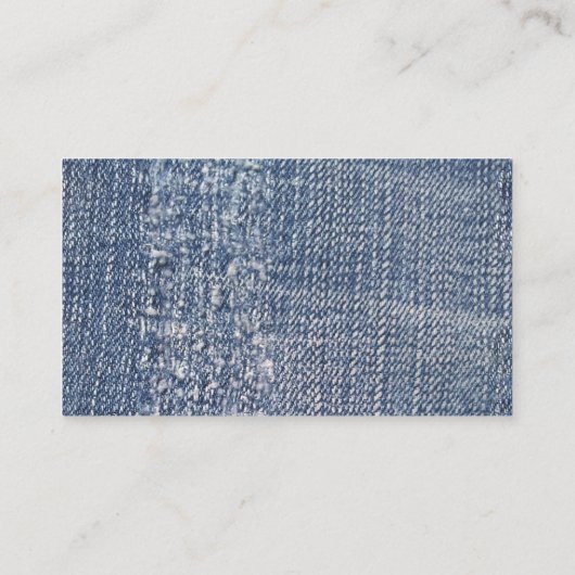 デニ擦り切れたムジーンズファッション服店 名刺 (裏面)