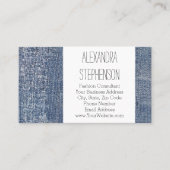 デニ擦り切れたムジーンズファッション服店 名刺 (正面)