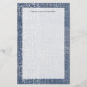 デニ擦り切れたムジーンズルック 便箋 (正面)