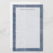 デニ擦り切れたムジーンズルック 便箋 (正面/裏面)