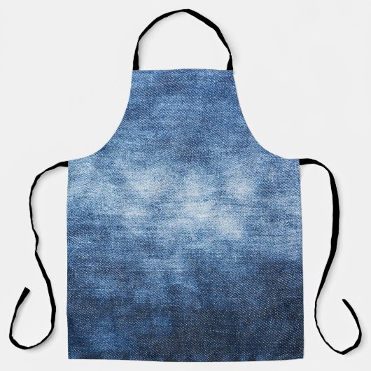 デニ擦り切れたム生地、テクスチャ付き背景。 エプロン (正面)