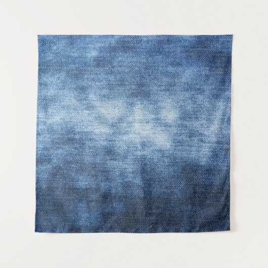 デニ擦り切れたム生地、テクスチャ付き背景。 タペストリー (正面)