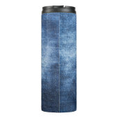 デニ擦り切れたム生地、テクスチャ付き背景。 タンブラー (裏面)