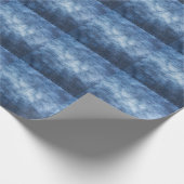 デニ擦り切れたム生地、テクスチャ付き背景。 ラッピングペーパー (角)