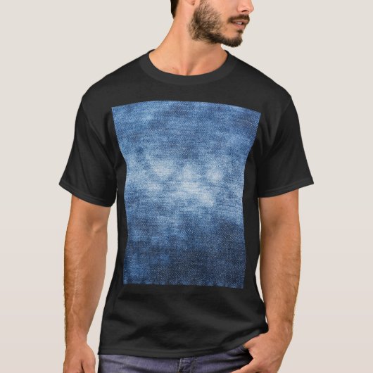 デニ擦り切れたム生地、テクスチャ付き背景。 Tシャツ (正面)