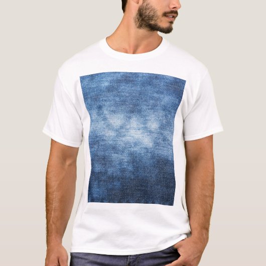 デニ擦り切れたム生地、テクスチャ付き背景。 Tシャツ (正面)