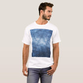 デニ擦り切れたム生地、テクスチャ付き背景。 Tシャツ (正面フル)