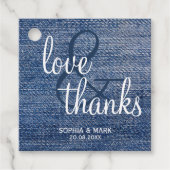 デニ素朴ムは青い感謝してい国の結婚式を愛する フェイバータグ (正面)