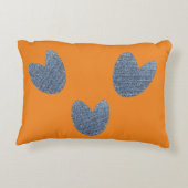 デニ素朴ムハートの名前の追加 アクセントクッション (裏面)