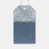 デニ素朴ム&レースホリデークリスマスギフトラベル ギフトタグ (裏面)