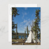 デネ族が集まるノースウェスト準州。 ポストカード (正面/裏面)