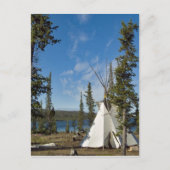 デネ族が集まるノースウェスト準州。 ポストカード (正面)