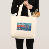 デバカッコいいーカラフル ラージトートバッグ (正面(商品))