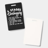 デバッグのプログラム6ステージ バッジ (正面＆裏面)
