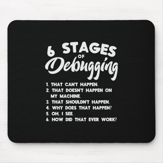 デバッグのプログラム6ステージ マウスパッド (正面)