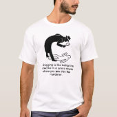 デバッグは自分が犯人だとわかっている時に解決すること Tシャツ (正面)