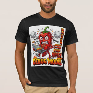 デバッグモードの面白いTシャツ プログラマーユーモアTシャツ Tシャツ