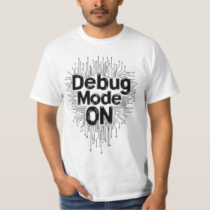 デバッグモードオン プログラマー コーディング 回路図 タイポ Tシャツ