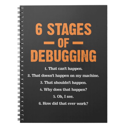 デバッグCoder Bug Codingコンピュータプログラマ ノートブック (正面)