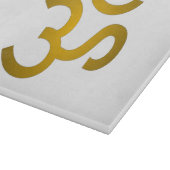 デバナガリオム – ホワイト カッティングボード (角)