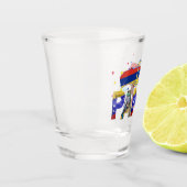 デパナベネズエラ俗語ベネズエラ文化の愛好家 ショットグラス (左)