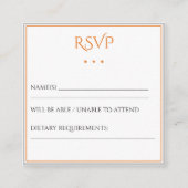 デビはっきりしたカラフルッドRSVPのバーバルミツワー星  エンクロージャーカード (正面)