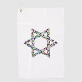 デビカラフルッドの星 ゴルフタオル (正面)