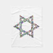 デビカラフルッドの星 フリースブランケット (正面)