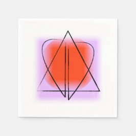 デビコンテンポラリーッド/ハート紙カクテル スタンダードカクテルナプキン