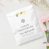 デビシンプルエレガントドモダンバルミツワーの星 フェイバーバッグ (封をした状態)