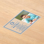 デビッシンプルトのバーブルースター アクリル招待状 (レイダウン)