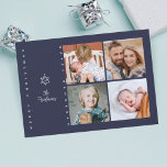 デビッドのクリスマスツリーの星 シーズンカード<br><div class="desc">クリスマスツリーはデビッドのクリスマスとハヌカーのスターに組み込ま祝れている。</div>