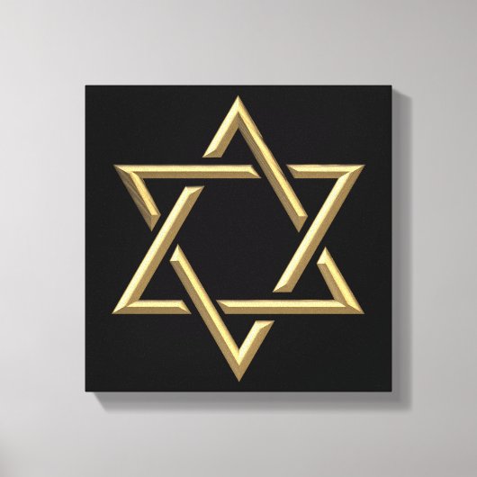 デビッドのゴールデンスター キャンバスプリント (正面)