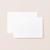 デビッドのゴールドフォイルスター空白のパーソナライズカスタム 箔カード (封筒付き正面)