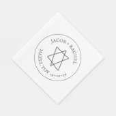 デビッドのスターカスタムオブMAZEL TOVユダヤ結婚人 スタンダードランチョンナプキン (角)