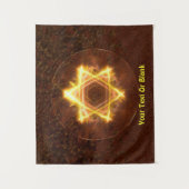 デビッドのスターファイアのフラクタル星 タペストリー (正面)