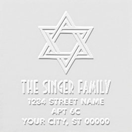 デビッドのスター#1名差出人住所モノグラム