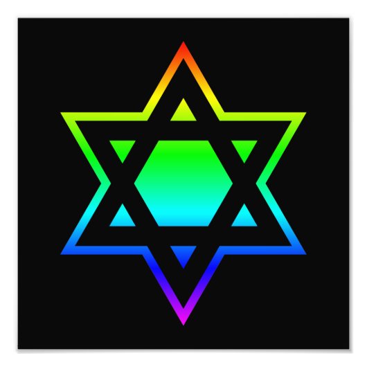 デビッドのレインボースター フォトプリント            (正面)