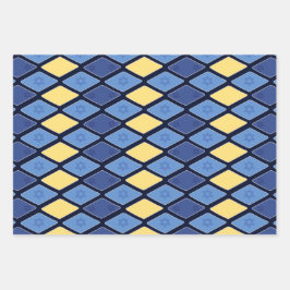 デビッドの大事な行事全パーソナライズされた星 ラッピングペーパーシート