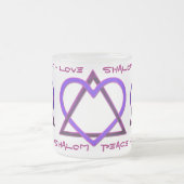 デビッドの愛の星v2 フロストグラスマグカップ (中央)