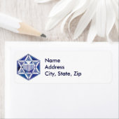 デビッドの星と（ユダヤ教）メノラー ラベル (インサイチュ)