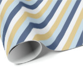 デビッドの星 |かわいいハヌカーストライプの柄 ラッピングペーパー (ロールコーナー)