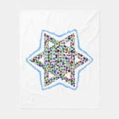 デビッドの星 フリースブランケット (正面)