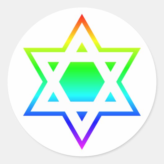 デビッドの星 ラウンドシール (正面)