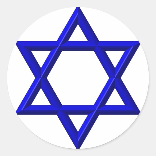 デビッドの星 ラウンドシール (正面)