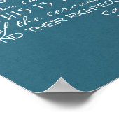 デビッドの武器スターなしティール(緑がかった色) ポスター (角)