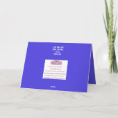 デビッドイスラエルのמָגֵן דָוִדスターお祝いカード サンキューカード (裏面)