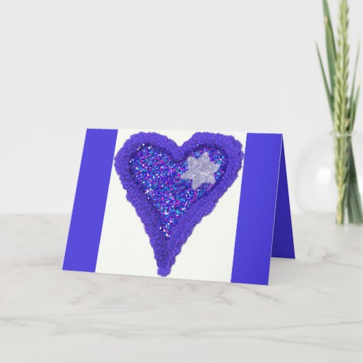 デビッドイスラエルのמָגֵן דָוִדスターお祝いカード サンキューカード (正面)