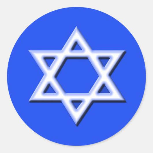 デビッドステッカーのスター ラウンドシール (正面)