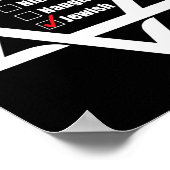 デビッドニースジウィのハヌカーいけなクリスマススター ポスター (角)